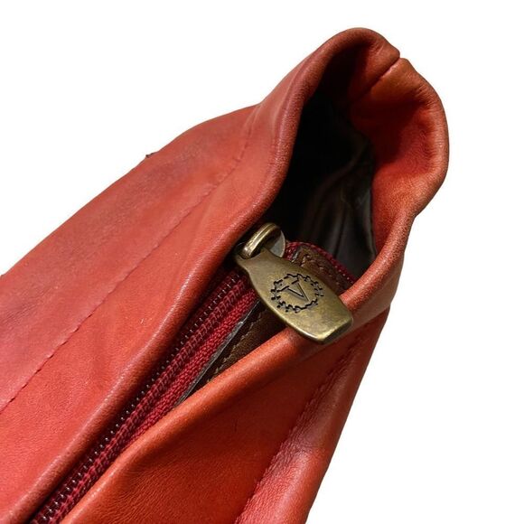 Valentina Brand Red And Brown Leather‎ Shoulder Bag - Picture 9 of 15